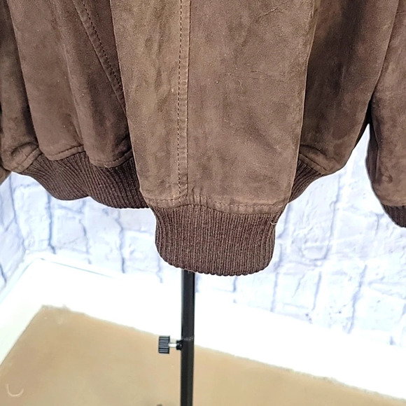 JOS. A. BANK Brown Leather Suede Men's Jacket XXL‎ - Picture 8 of 13
